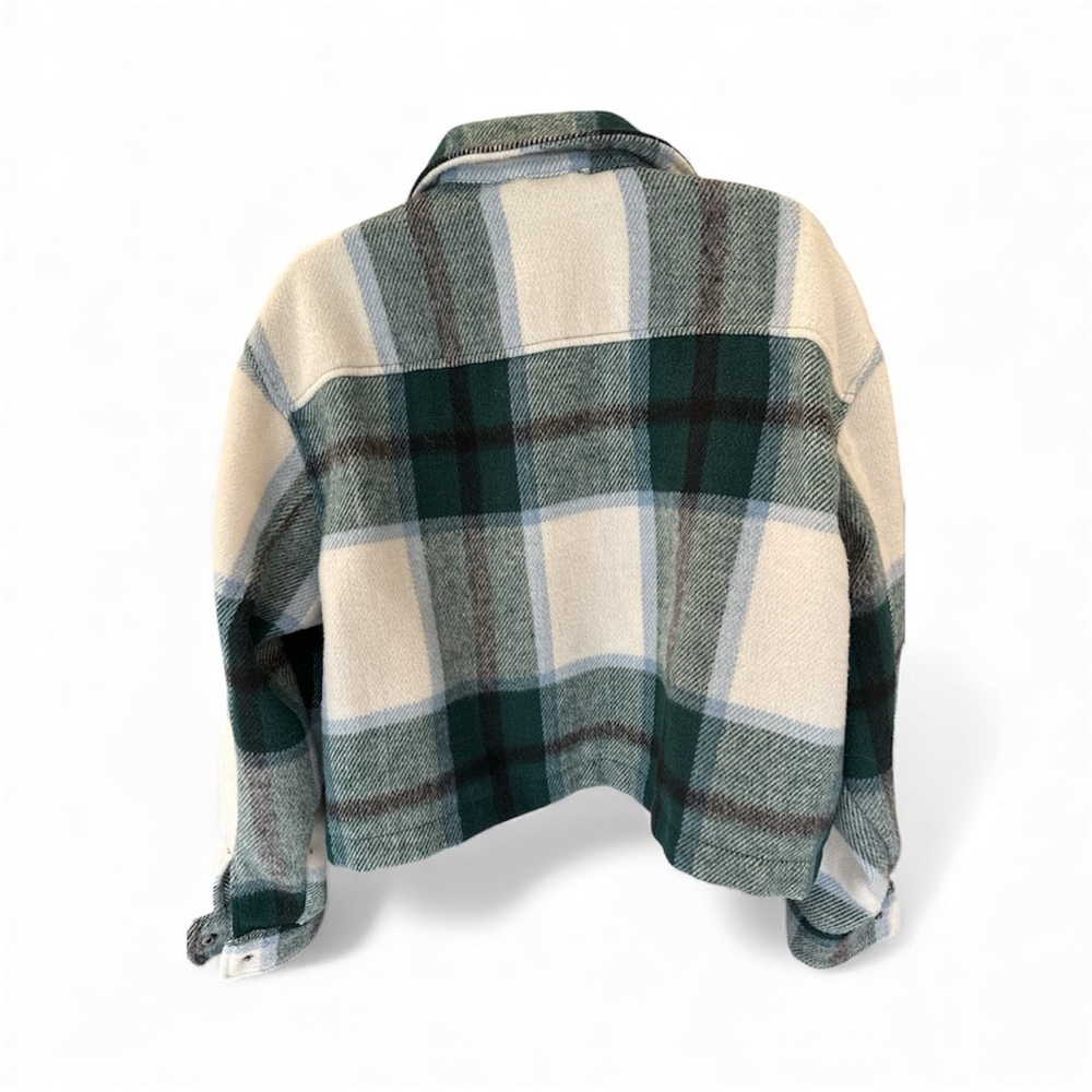 For The Republic Women’s Plaid Jacket - Green and White - Picture 5 of 5